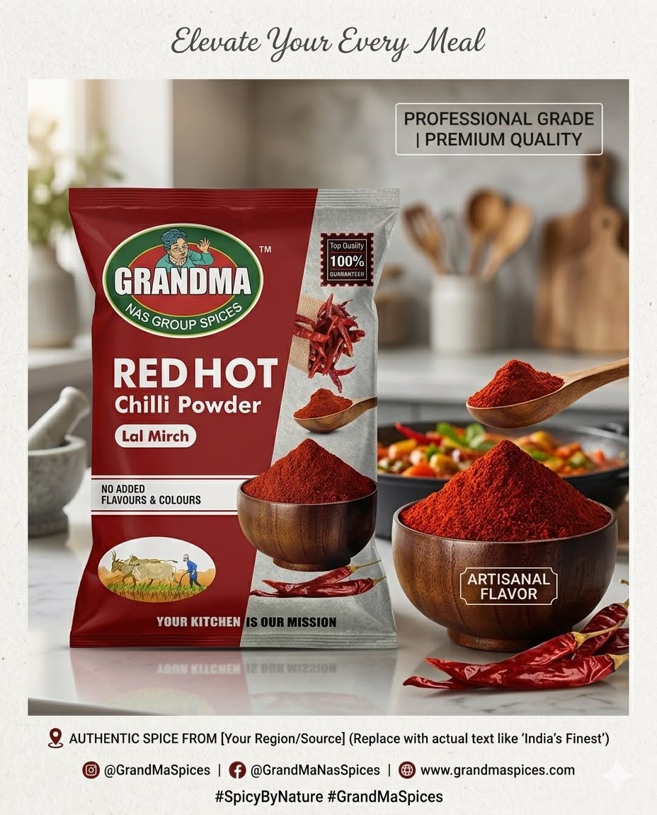 Red hot chilli powder
